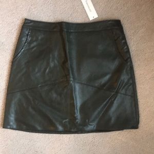 Leather like skirt